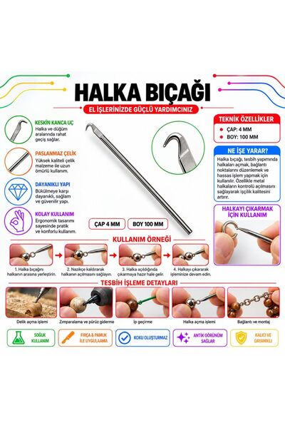 Torna Türk Halka Çıkarma Bıçağı
