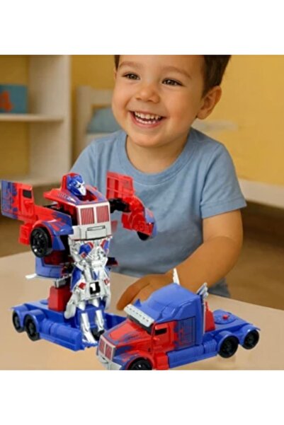 Zümrüt Optimus Prime Bas Robota Dönüşen Tır Oyuncak Araba