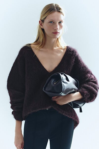 H&M Tiftik Karışımlı Oversize Kazak