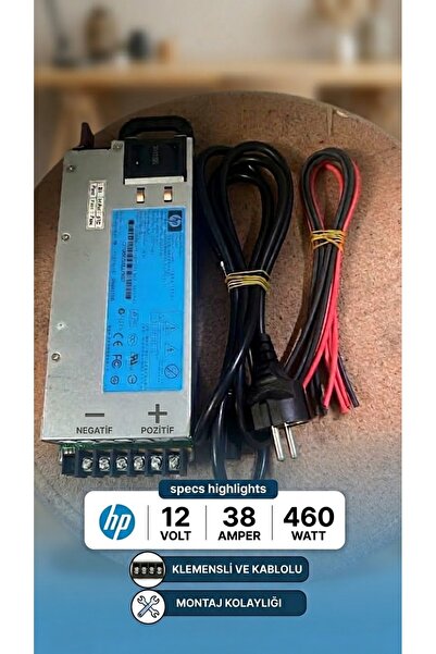 Leddekor 12 Volt 38 Amper 460 Watt Adaptör Güç Kaynağı