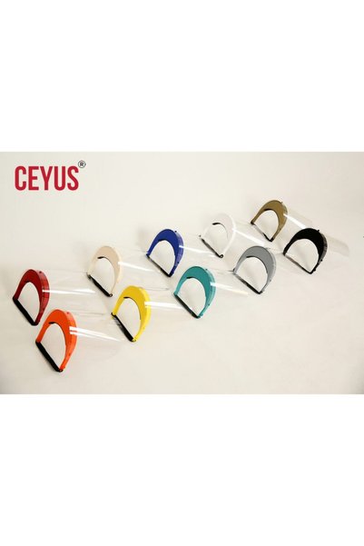 Ceyus Medical Face Protection Visor Replacement Transparent Visor 250 Micron (Anti Fog) Does Not Create Fog. (25 Pieces)
