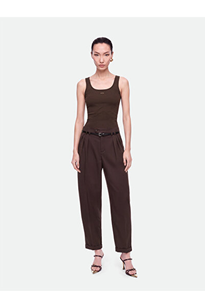 Nocturne Bisiklet Yaka Crop Top