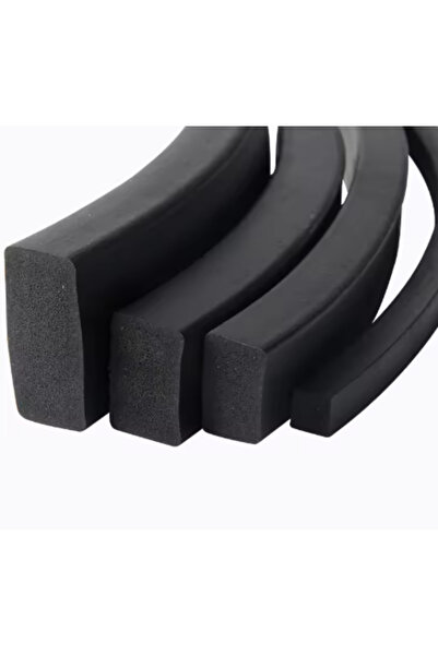 Choice13 15mm 15mm 1M or 3.28ft I black 1/3M EPDM Flat Rubber Strip Foam Stri...