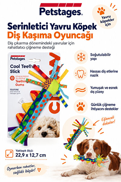 PetStages Cool Teething Stick Yavru Köpekler için Diş Kaşıma Oyuncağı - Hışır...