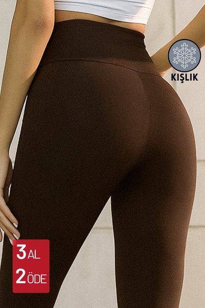 noov بنطلون ضيق نسائي عالي الخصر من نوع Shardonlu Toparlayıcı Push Up Winter ...