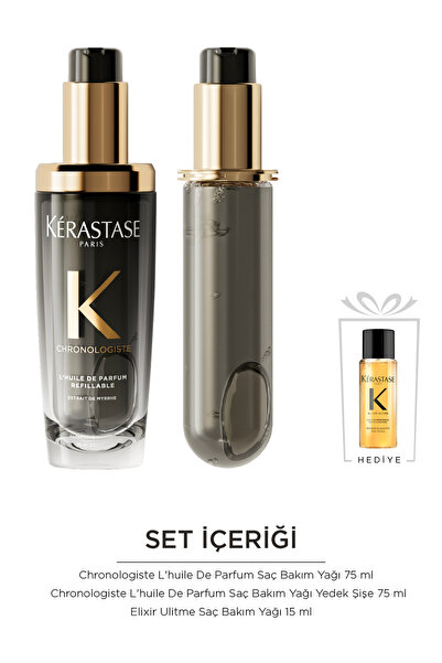 Kerastase Chronologiste L’huile De Parfum Saç Bakım Yağı Refill Seti 165ml