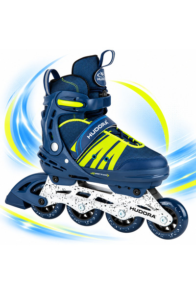 Sofia Concept Rolă Hudora Inline Comfort, albastru-galben închis, mărime regl...