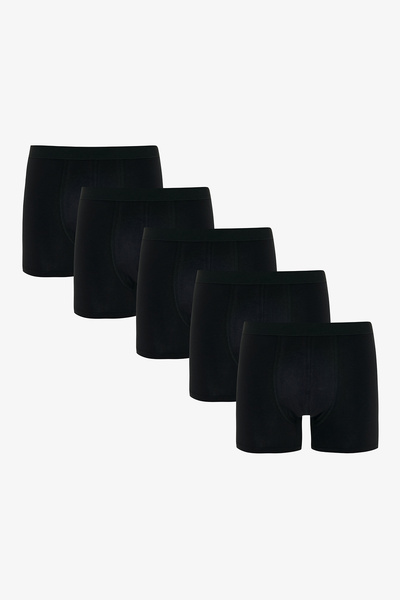 Penti Herren Baumwolle Basic Schwarz 5li Boxer