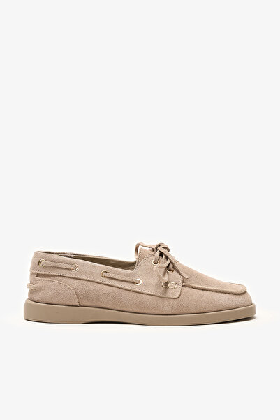 Louis Cardy Rana Beige Suede Leather Women's Loafer