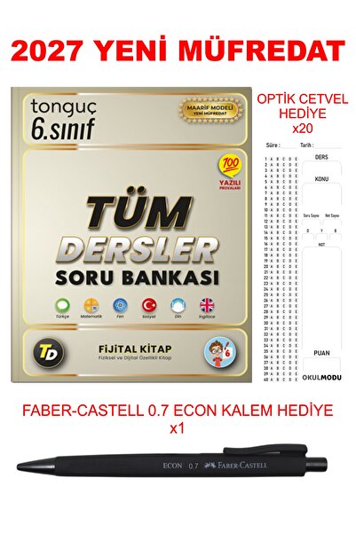 Tonguç Yayınları 6. Sınıf Tüm Dersler Soru Bankası + Hediyeli