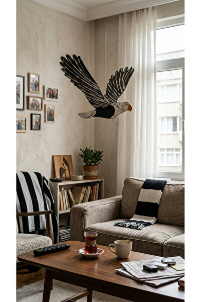 WoodMotion Premium El Yapımı Kinetik Kartal Tasarım - Kurulu Boyanmış Mekanik Figür