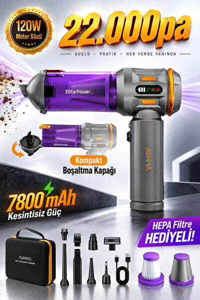 auhma AHV-24 LIMITED EDITION – 22.000PA Brushless Kablosuz Araç İçi Basınçlı ...