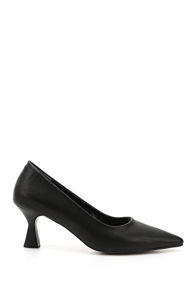 GÖNDERİ(R) Women's Black Pointed Toe Goblet Heel Stiletto
