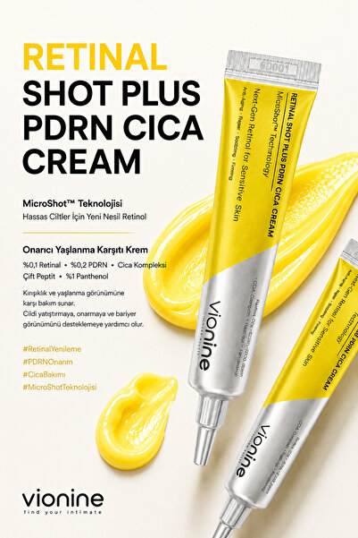 Vio nine Retinal & Retinol MicroShot™ Plus Set - 20 ML Krem + 50 ML Serum Made In Korea