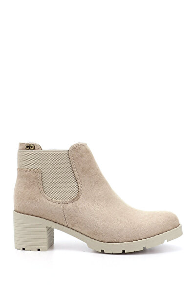 GÖNDERİ(R) Women's Leather Suede Thick Heeled Chelsea Boots