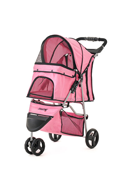 justie pet Sidney Kedi & Köpek Arabası Pembe 80x46x99 Cm