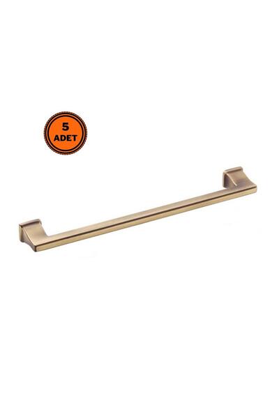 EYM 5 Adet Doğanlar Techno 224 mm Mobilya Kulp Olifka Antik Sarı
