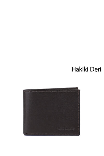 GÖNDERİ(R) Erkek Kahverengi Hakiki Deri Yatay Cüzdan