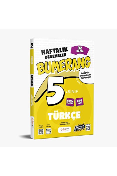 Günay Yayınları GÜNAY YAYINCILIK 5. SINIF BUMERANG TÜRKÇE 32 HAFTALIK DENEMEL...