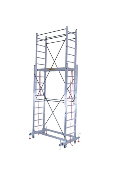 Genel Markalar SÖZBİR 2X3 = 6 M TEKERLEKLİ ALÜMİNYUM TELESKOPİK İSKELE 80X25 ...