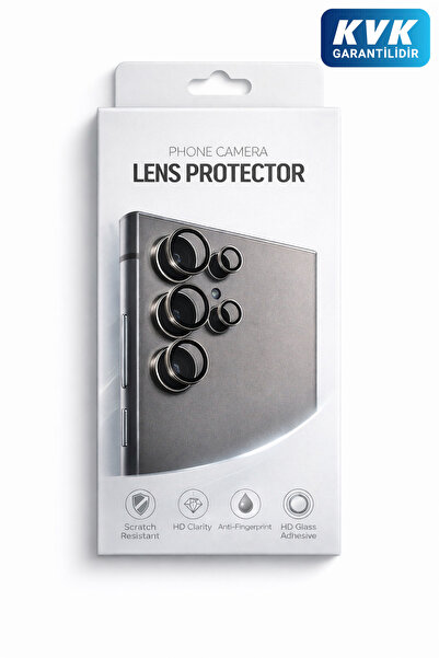 BLUEO Samsung Galaxy S25 Plus Compatible Anti-Reflective Anti-Glare Black Len...