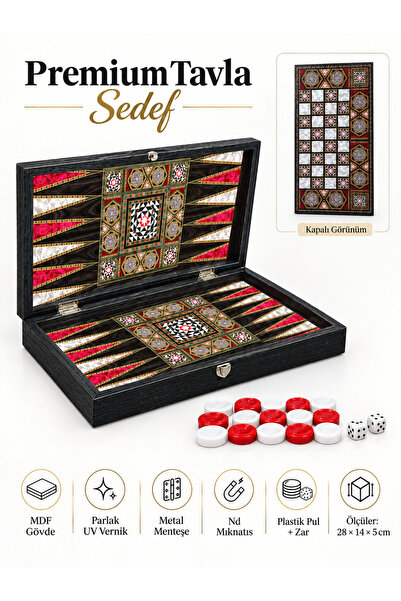 Yenigün Pearlescent Eco Large Backgammon