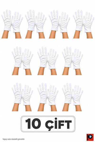 vedat paker giyim sanayi Children's 10 Pairs of White Bandocu Show Ceremony E...