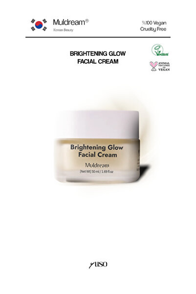 Muldream Brightening Glow Facial Cream Aha Ve C Vitamin Canlandırıcı Aydınlat...