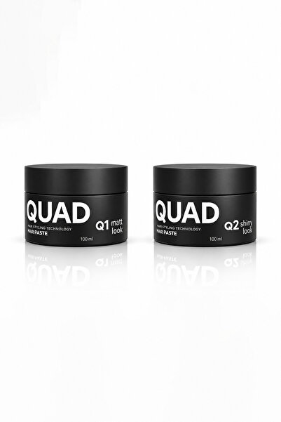QUAD Mat ve Parlak Saç Pastası Seti Erkek Saç Şekillendirici 100 ml + 100 ml