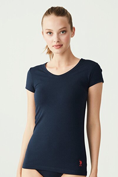 U.S. Polo Assn. 66004 Women's V-Neck T-Shirt