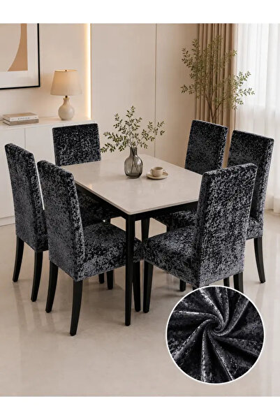 delfin HomeRoy Huse Catifea pentru Scaune – Set 6 Bucăți