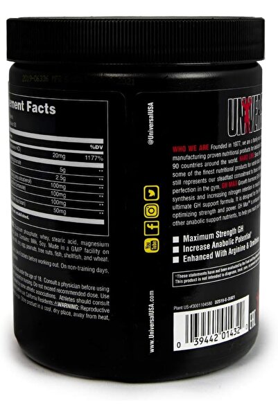 Universal Nutrition GH Max, 180 Tablets, Support and Enhance Growth Hormone &...