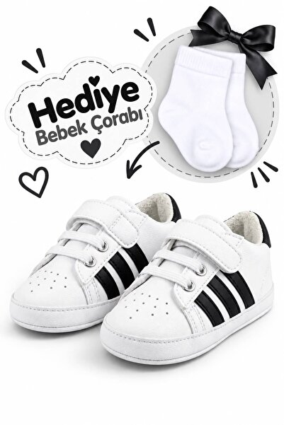Che Sara Bebek İlk Adım Spor Ayakkabı Ortopedik Tabanlı Cırt Cırtlı Rahat Kal...