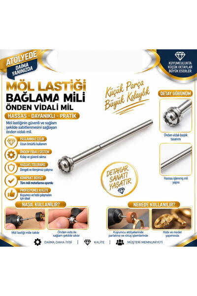 Torna Türk Möl Lastiği Bağlama Mili