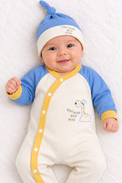 Gaye Çıtçıtlı bereli bebek tulum yumuşak rahat