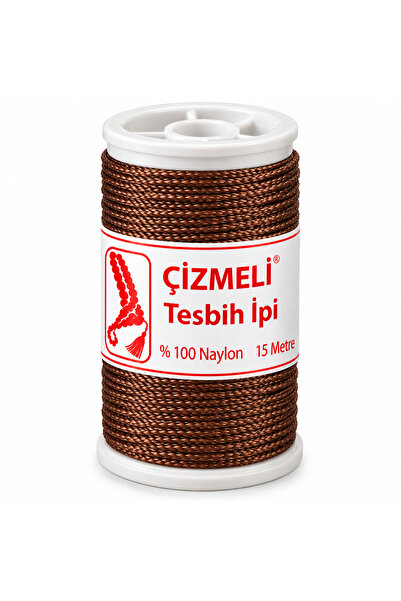 Torna Türk Çizmeli Marka 15 Metre Tesbih İpi - 9 Numara (9 Kat) Kahverengi