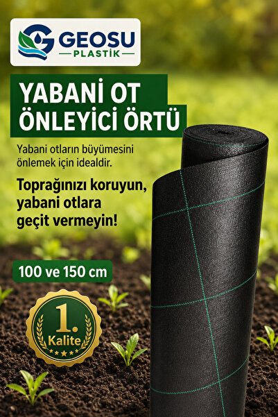 GEOSU TEKNİK YALITIM 1. KALİTE 1,50 Mt* 100 Mt Jüt /malç Taban Örtüsü-Sera Ye...