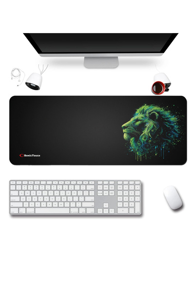 SonicTouch UltraGrand Siyah ve Neon Yeşili Aslan Dikişsiz Xxl Gaming Oyuncu M...