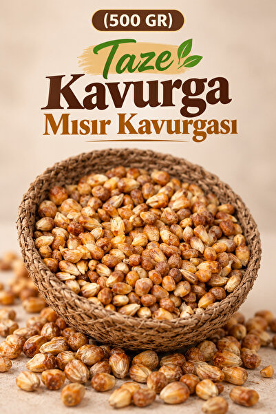 ÜLKÜ KURUYEMİŞ (500 GR) Taze Kavurga Mısır Kavurgası Hediyelik Atıştırmalık -...