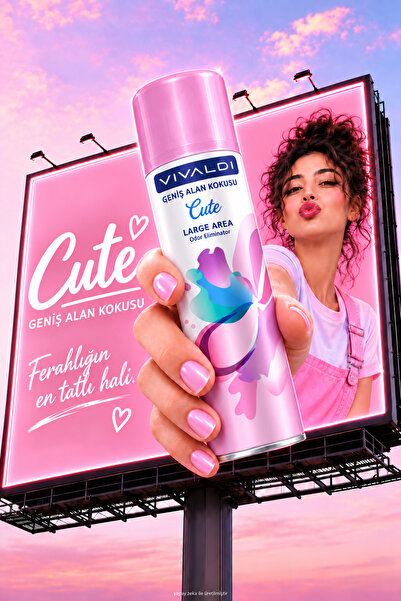 Vivaldi Geniş Alan Ortam Kokusu Cute 500 ml – Ev, Ofis, Mağaza İçin Kalıcı Koku