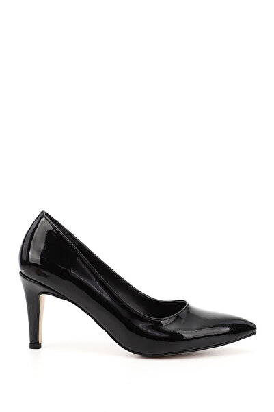 GÖNDERİ(R) Women's Black Patent Leather Pointed Toe Thin Heel Stiletto