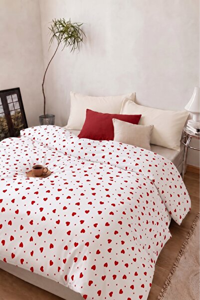 Lorien غطاء لحاف مفرد بنمط قلب / غطاء لحاف 160 × 220 سم