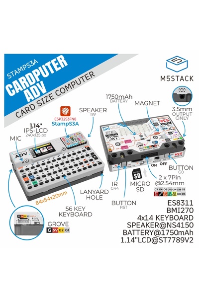 Choice M5stack Official Cardputer Adv Version (ESP32-S3)