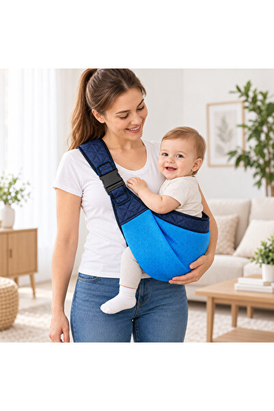 Bebek Sling Yan Kanguru Ayarlanabilir Nefes Alabilen Mesh Bebek Taşıyıcı