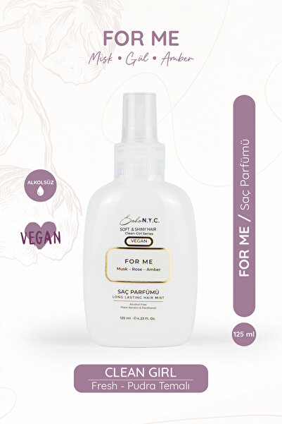 Soho N.Y.C. FOR ME -Misk – Gül – Amber Kokulu Saç Parfümü 125 ml