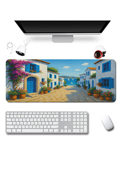 SonicTouch Πληκτρολόγιο Mousepad 40x90cm Χωρίς ραφές Λείο Αδιάβροχο Αντιολισθ...