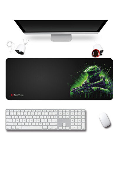 SonicTouch UltraGrand Black and Neon Green Soldier Seamless Xxl Gaming Gamer ...