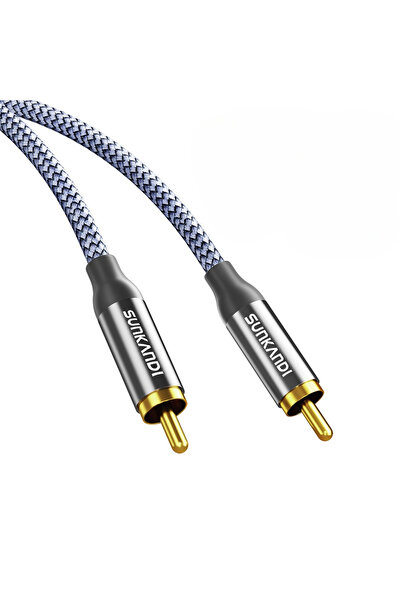 Choice كابل صوت RCA إلى RCA من SUNKANDI بطول 5 متر، سلك صوت ستيريو ذكر إلى ذك...