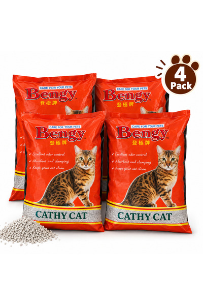 Bengy Cat Litter (Red) 5 Ltr Pack of 4pcs