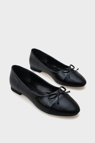 Capone Outfitters Round Toe Two-Piece Women's Ballerinas